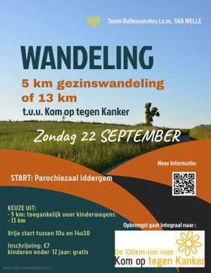 Wandeling t.v.v. 100 km kotk