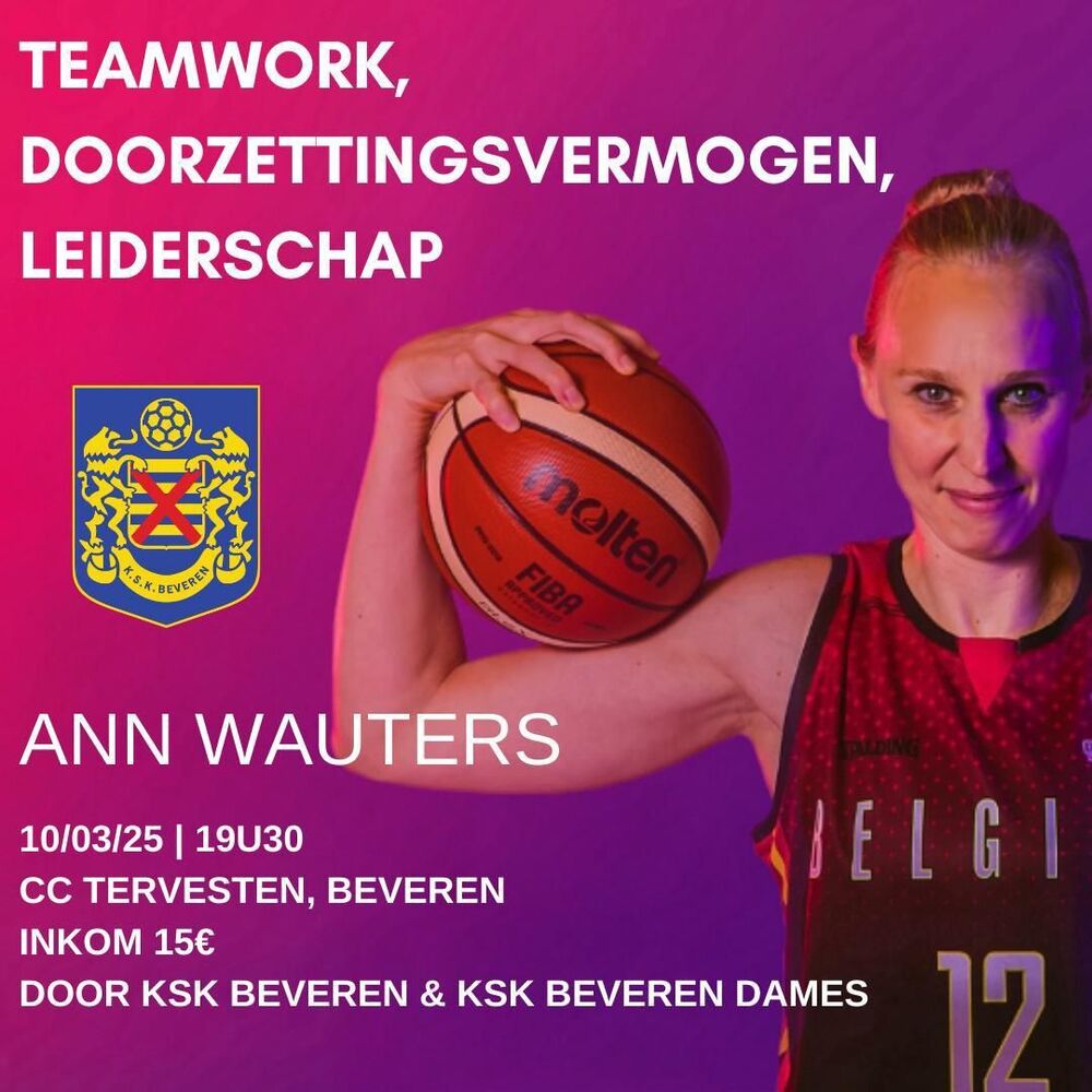 KSK BEVEREN invites Ann Wauters